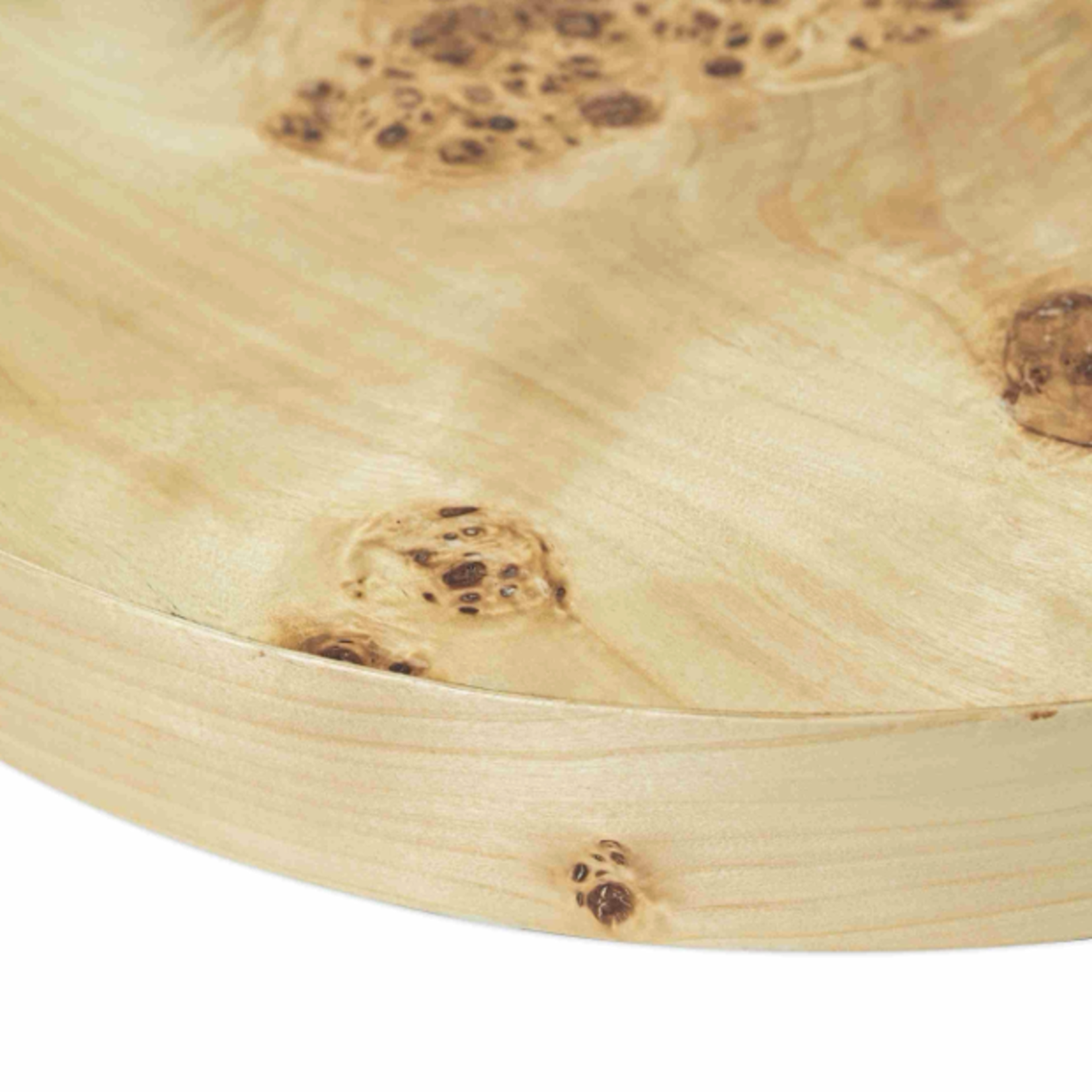 Outside The Box 22x24 Mapa Burl Wood Hand Made Side Table