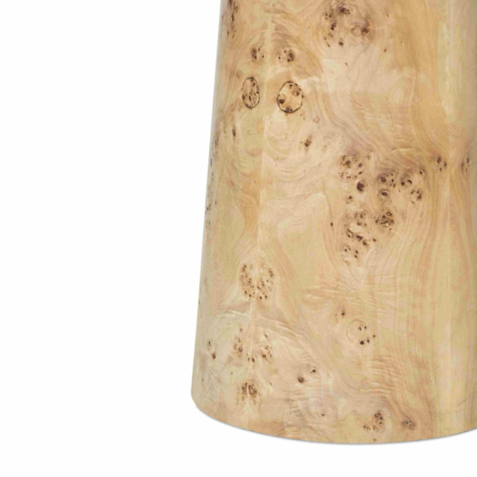 Outside The Box 22x24 Mapa Burl Wood Hand Made Side Table