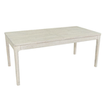 Outside The Box 71" Extends To 87" Norah White Wash Acacia Wood Dining Table