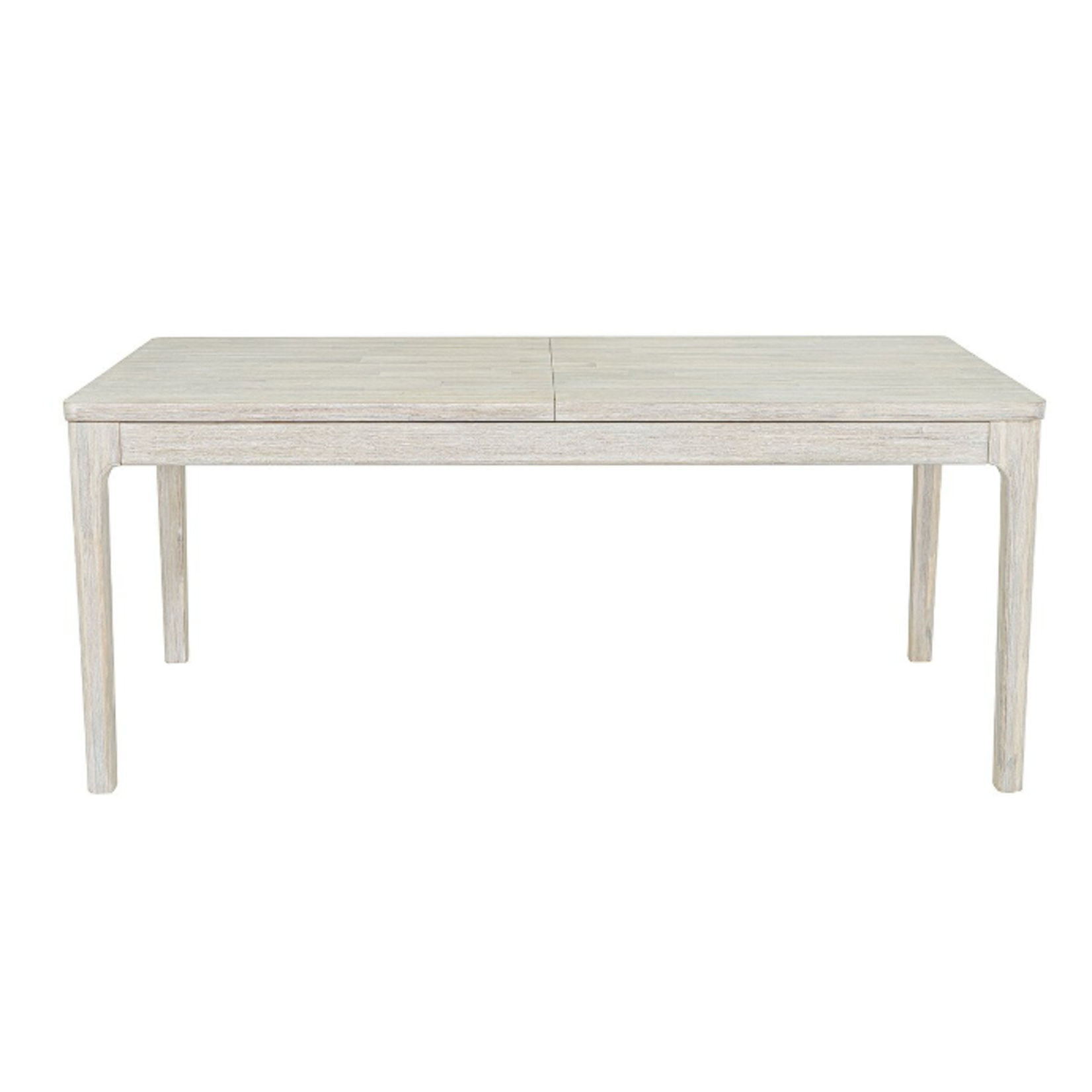 Outside The Box 71" Extends To 87" Norah White Wash Acacia Wood Dining Table