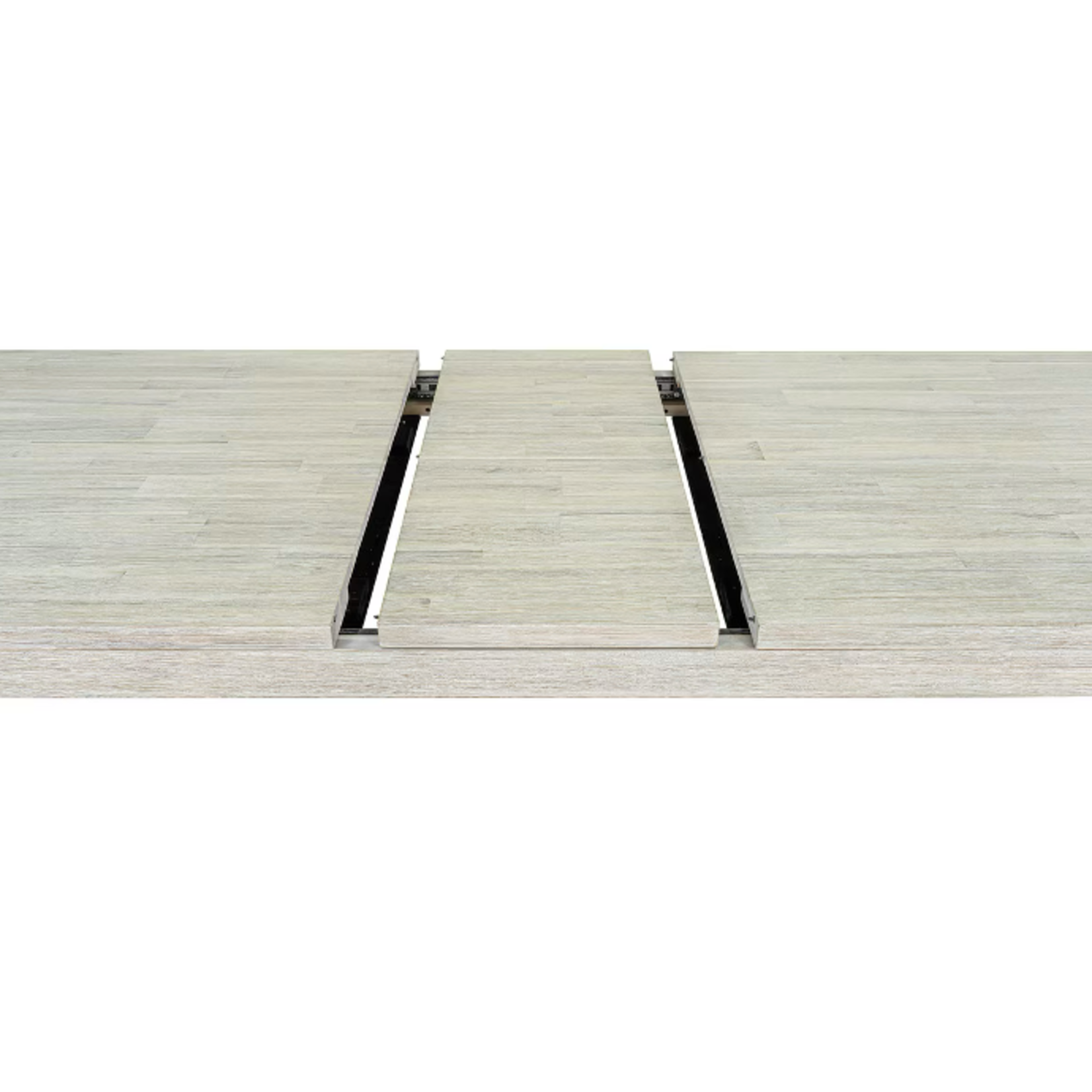 Outside The Box 71" Extends To 87" Norah White Wash Acacia Wood Dining Table