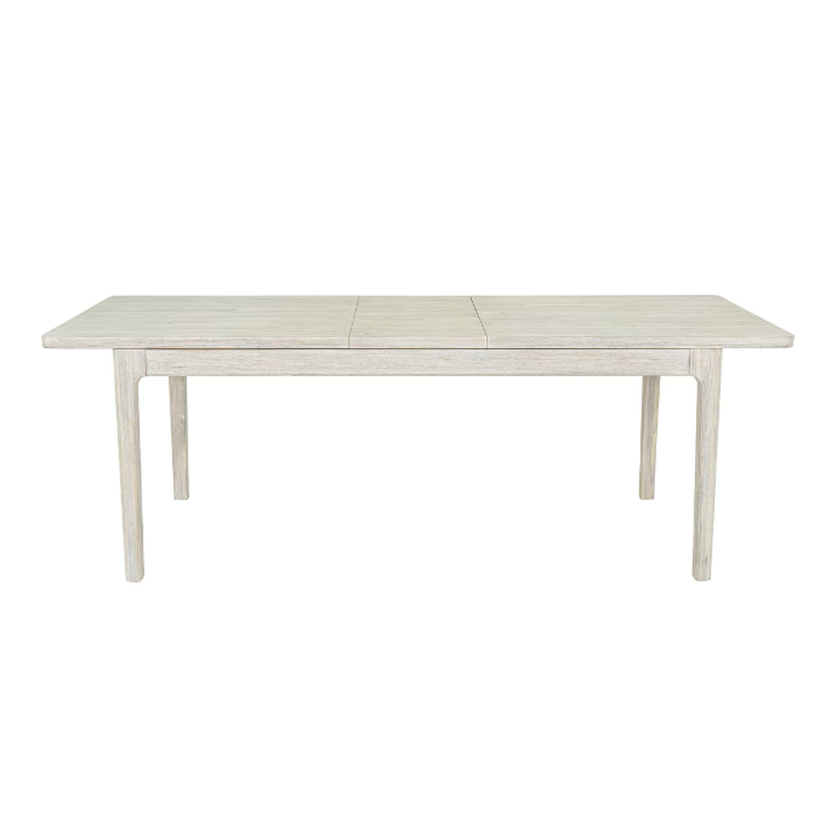 Outside The Box 71" Extends To 87" Norah White Wash Acacia Wood Dining Table