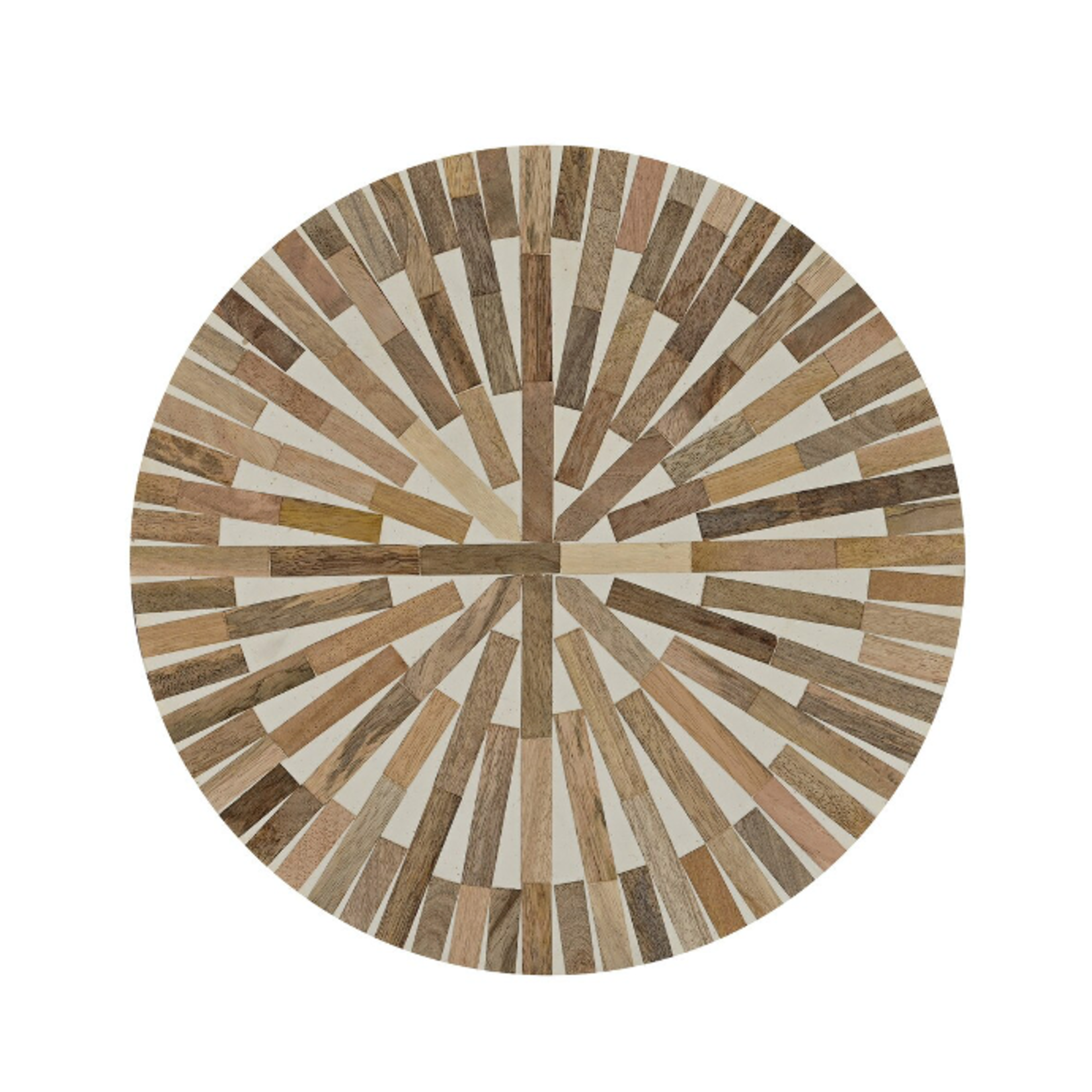 Outside The Box 14x18 Mango Wood & Inlay Resin Hand Crafted Side Table