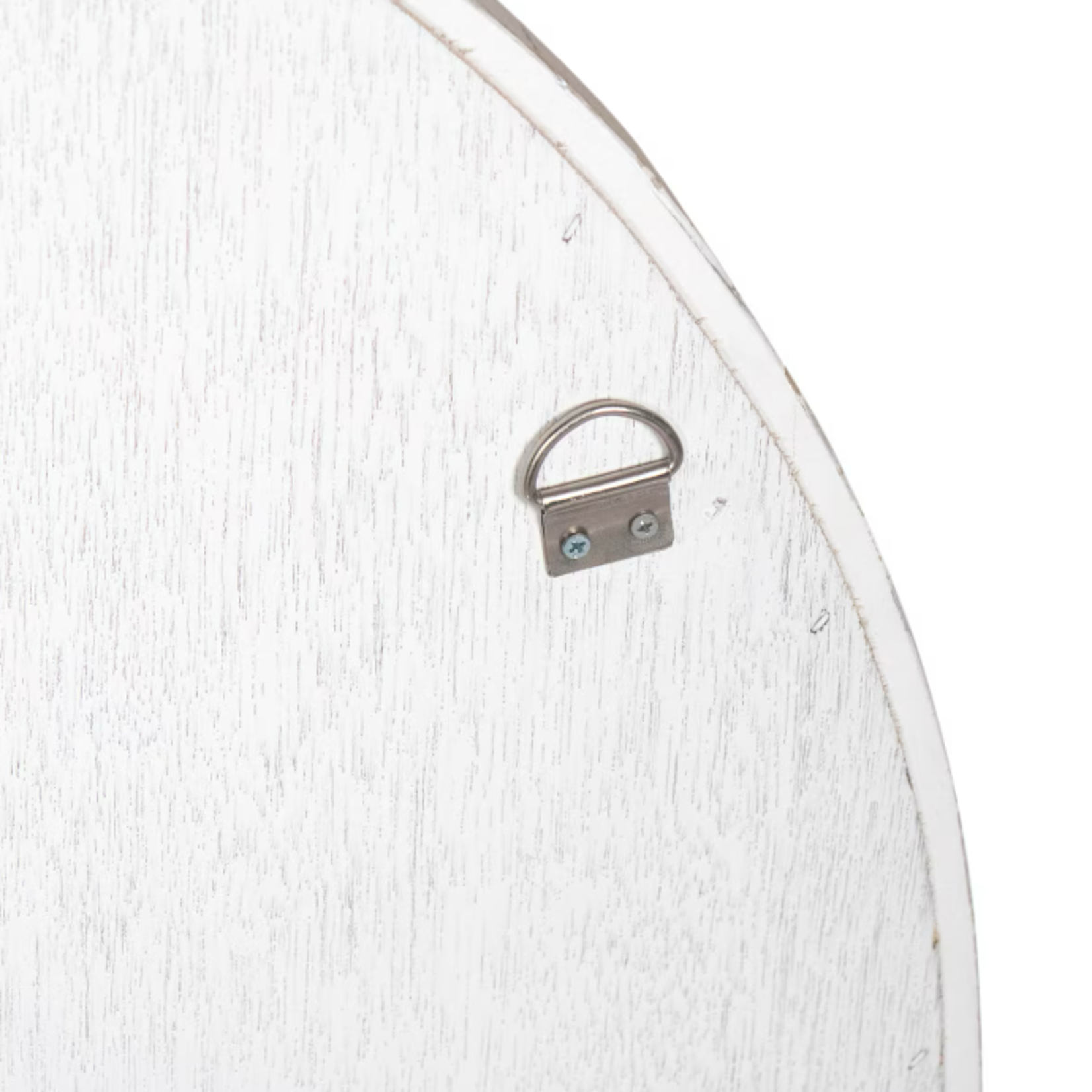 Outside The Box 30" White Capiz Shell Round Mirror