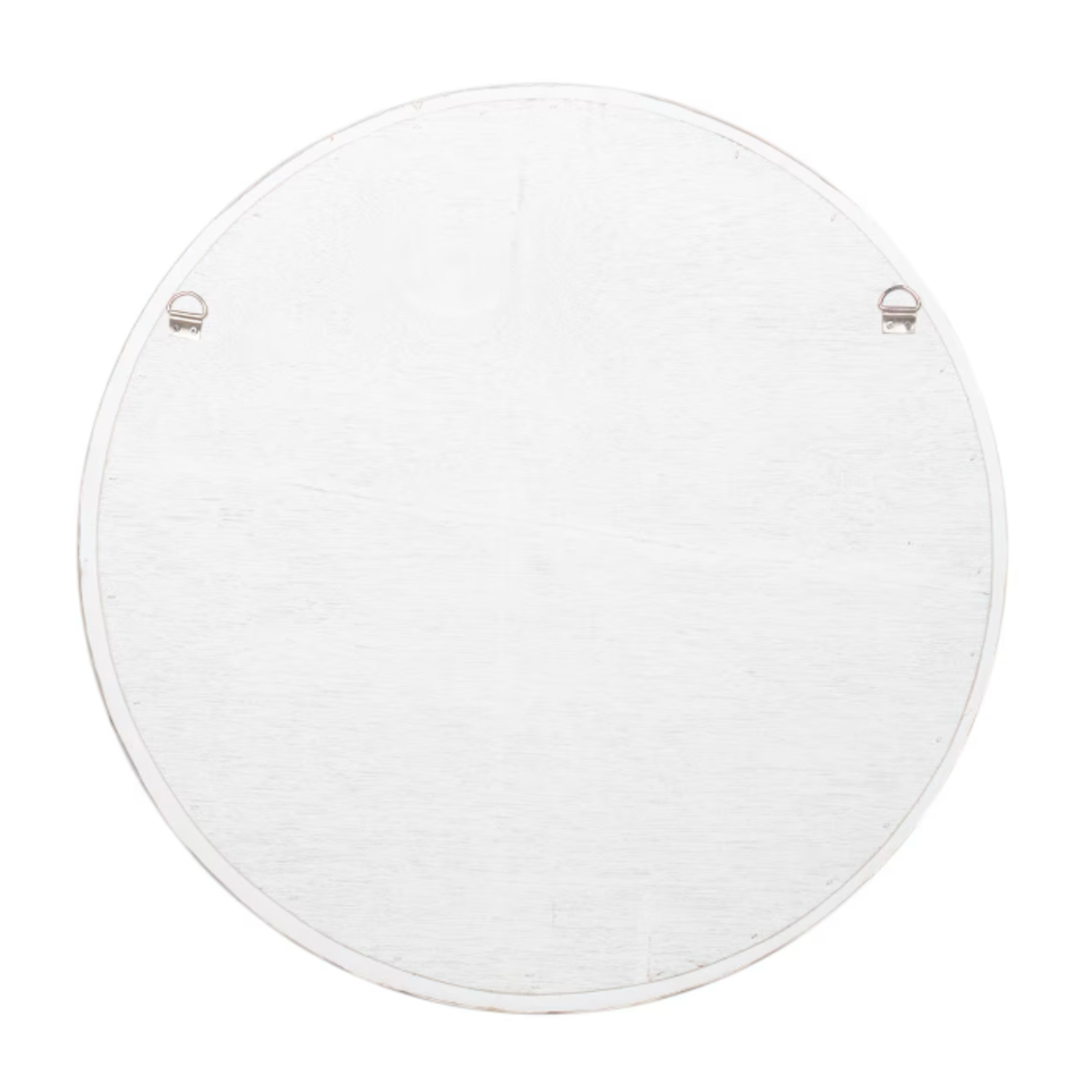 Outside The Box 30" White Capiz Shell Round Mirror