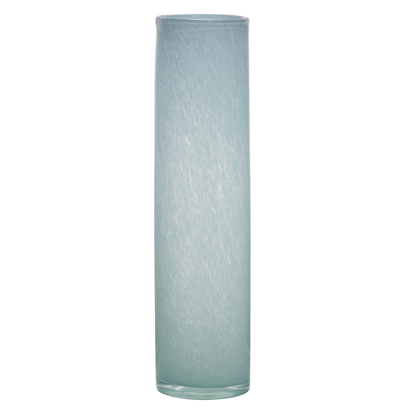 Outside The Box 8", 12" & 16" Set Of 3 Gwendolyn Hand Blown Vases In Sky Blue