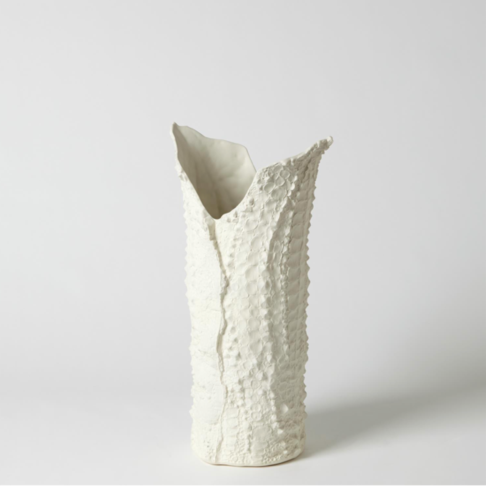 Outside The Box 17" Crocodile White Bisque Porcelain