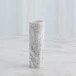 Outside The Box 10" Searchlight Black & White Pencil Drawing Vase