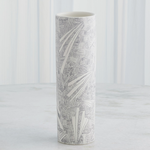 Outside The Box 15" Searchlight Black & White Pencil Drawing Vase