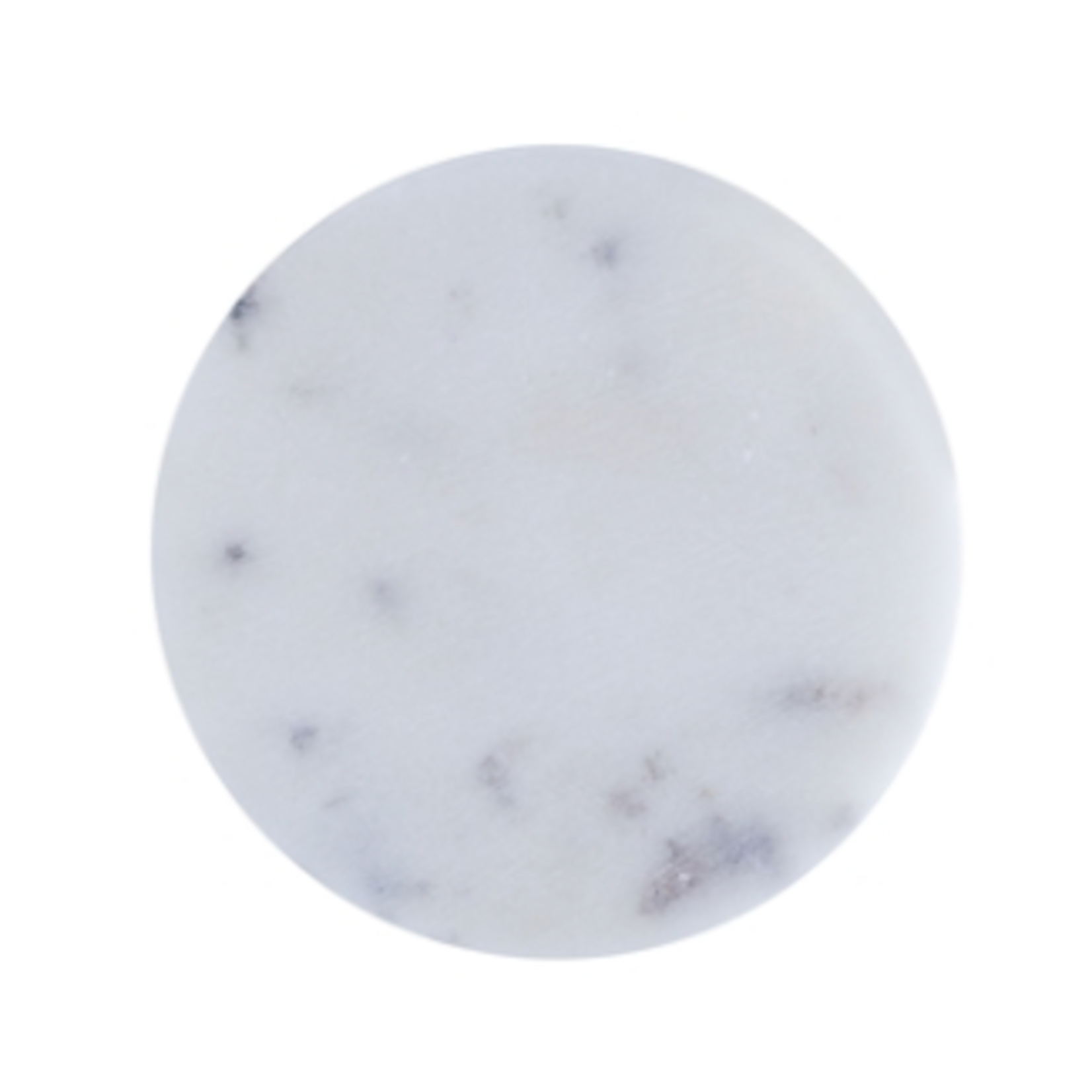 Outside The Box 4" Set Of 4 White Marble Round Coasters