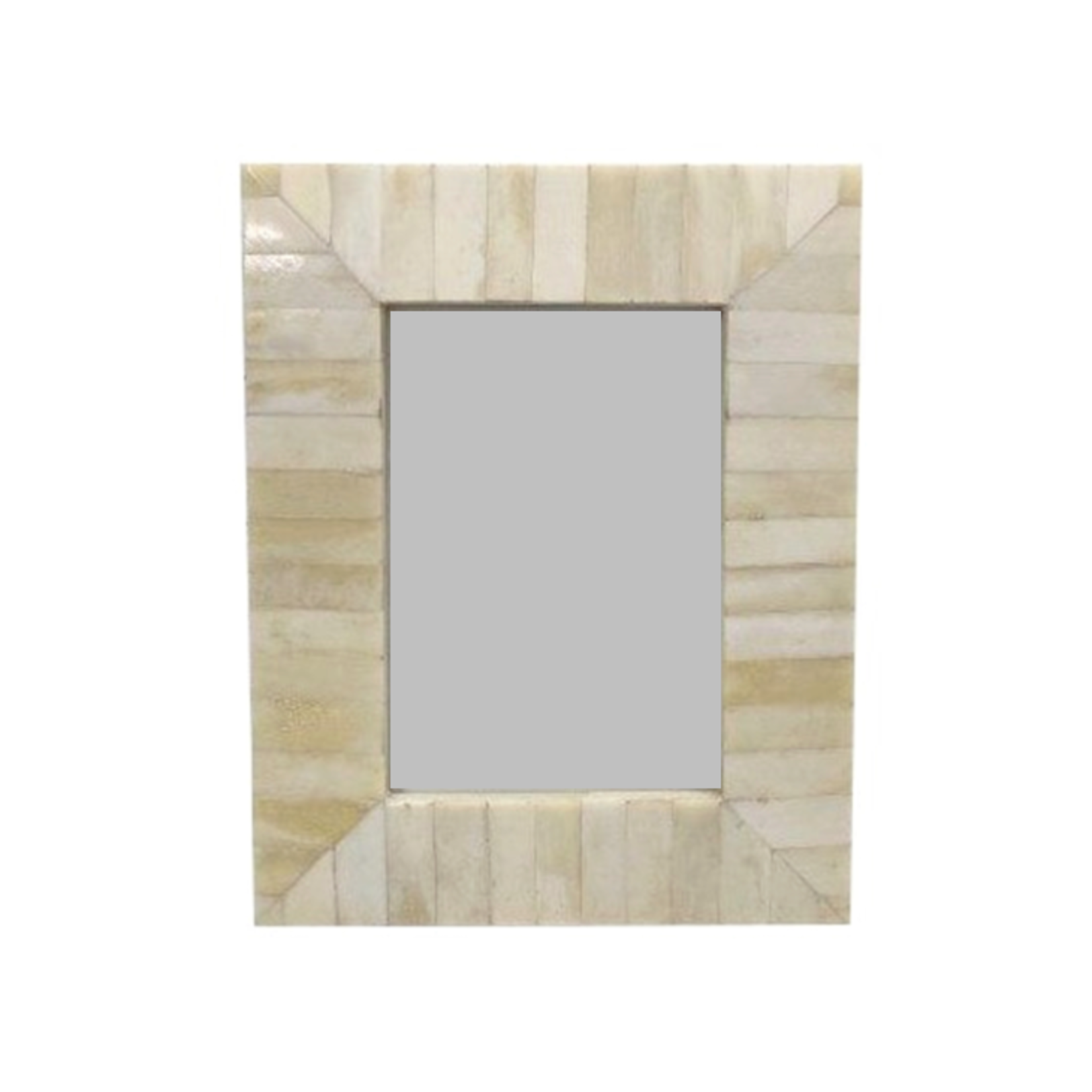 Outside The Box 5x7 White  Bone Inlay Photo Frame