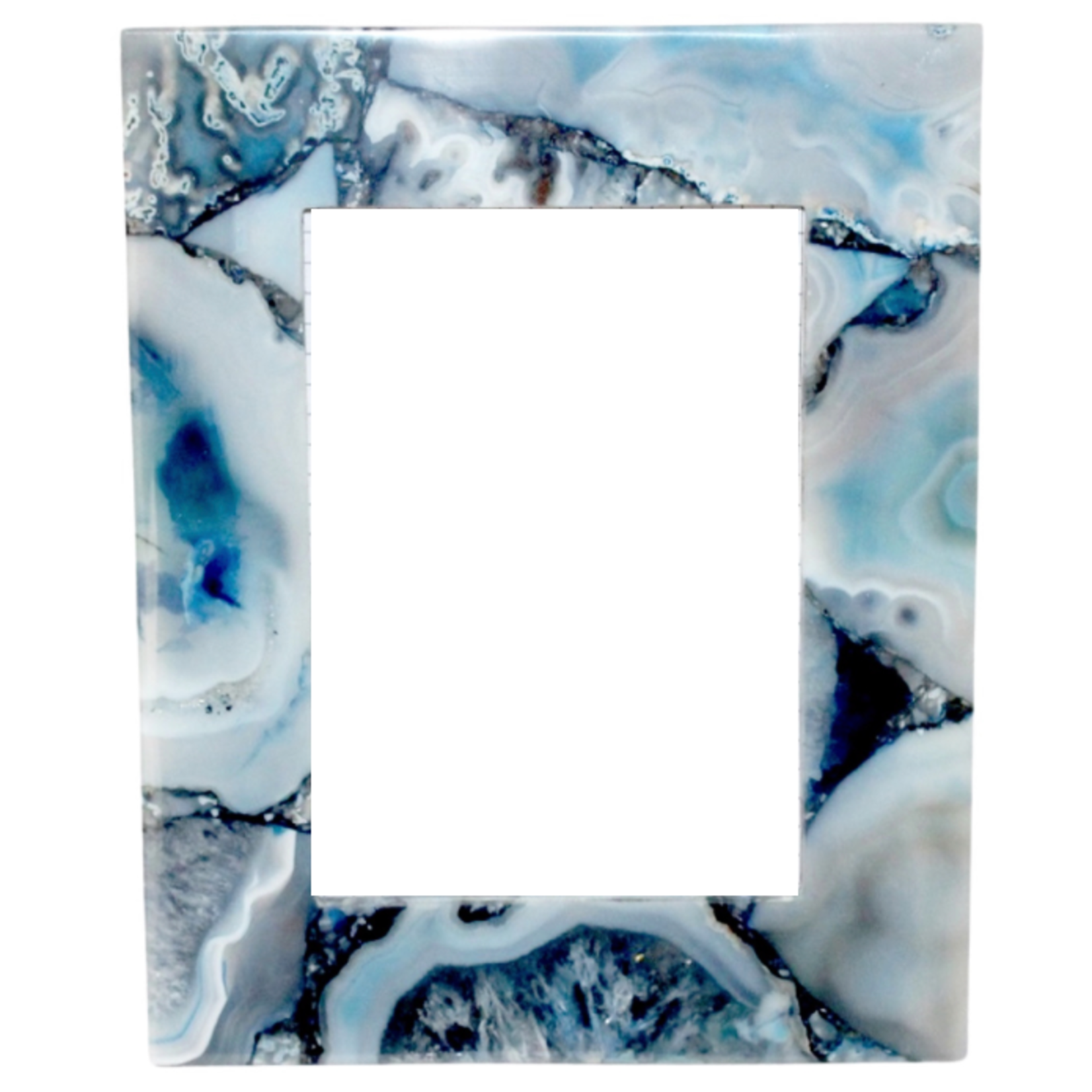 Outside The Box 5x7 Blue Agate Photo Frame