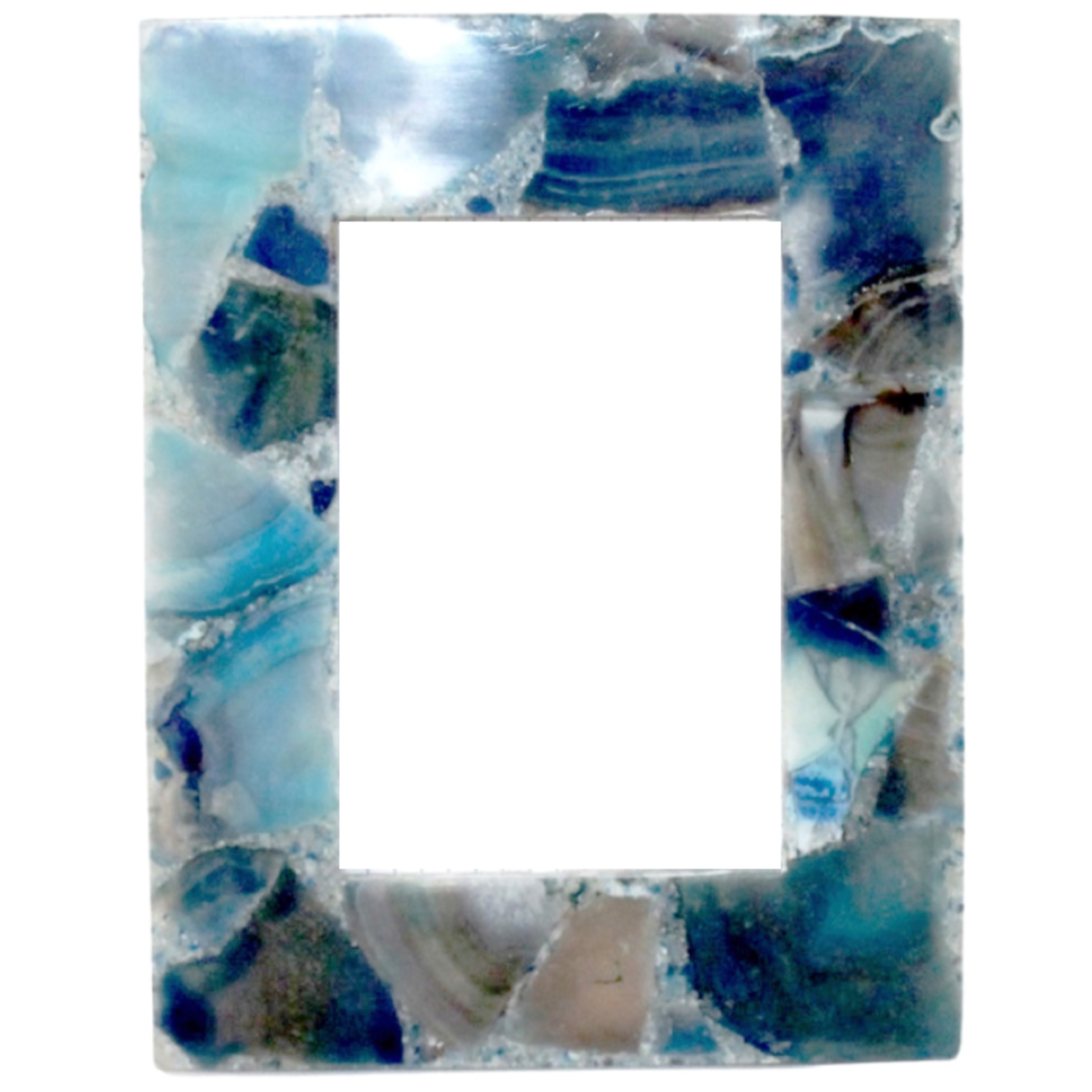 Outside The Box 4x6 Blue Agate Photo Frame