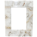 Outside The Box 4x6 White Agate Photo Frame