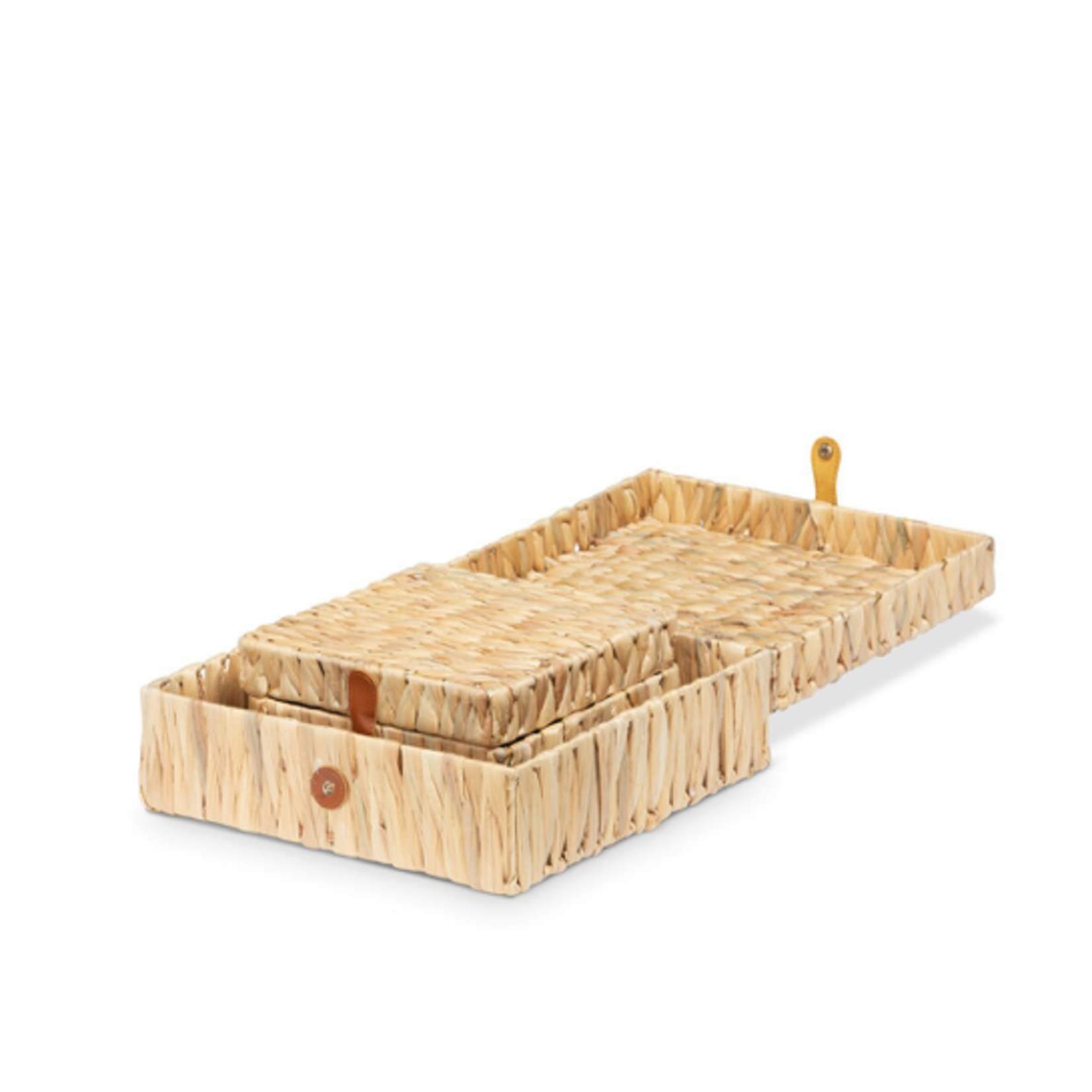 Outside The Box 13" Island Palm Water Hyacinth Decorative Box
