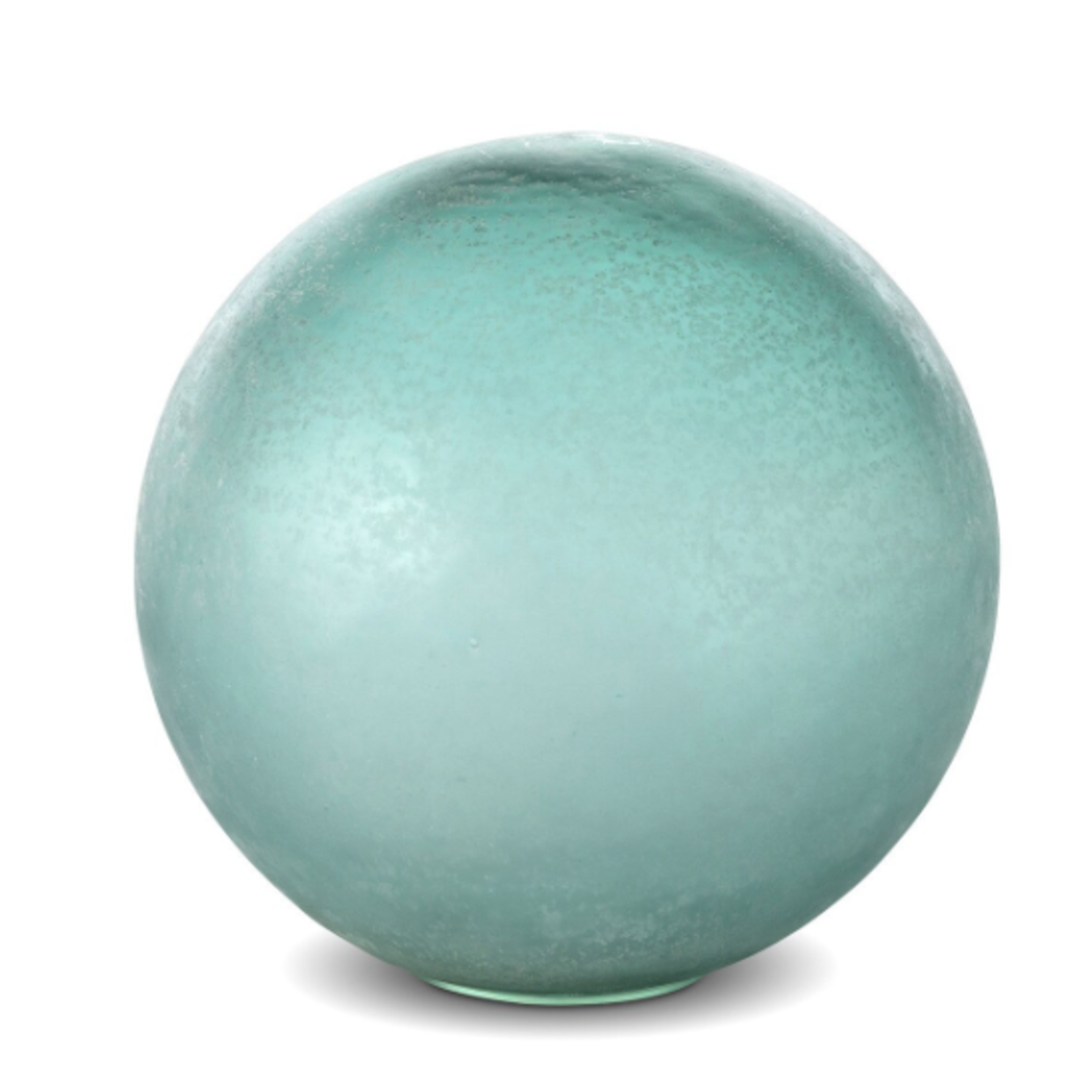 Outside The Box 10" Turquoise Sea Glass Decorative Orb