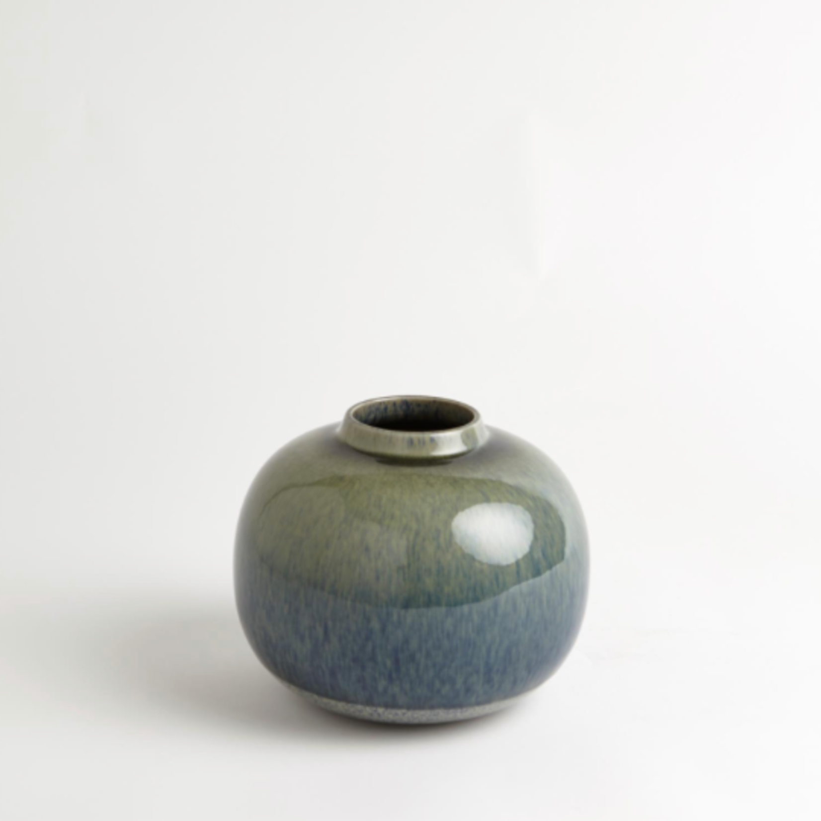 Outside The Box 7" Tidal Sea & Sand Glazed Vase