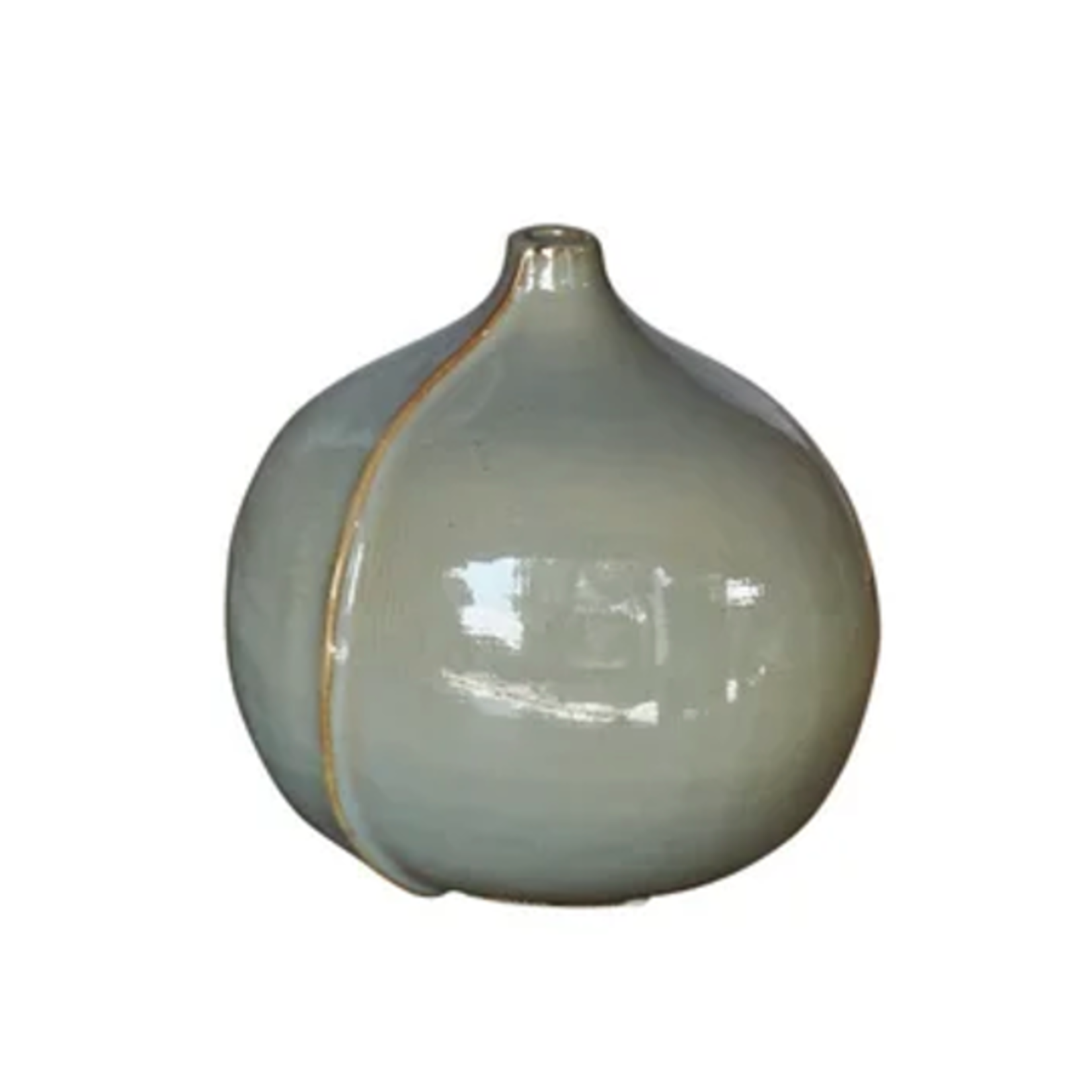 Outside The Box 6" Milo Blue Bulbous Vase