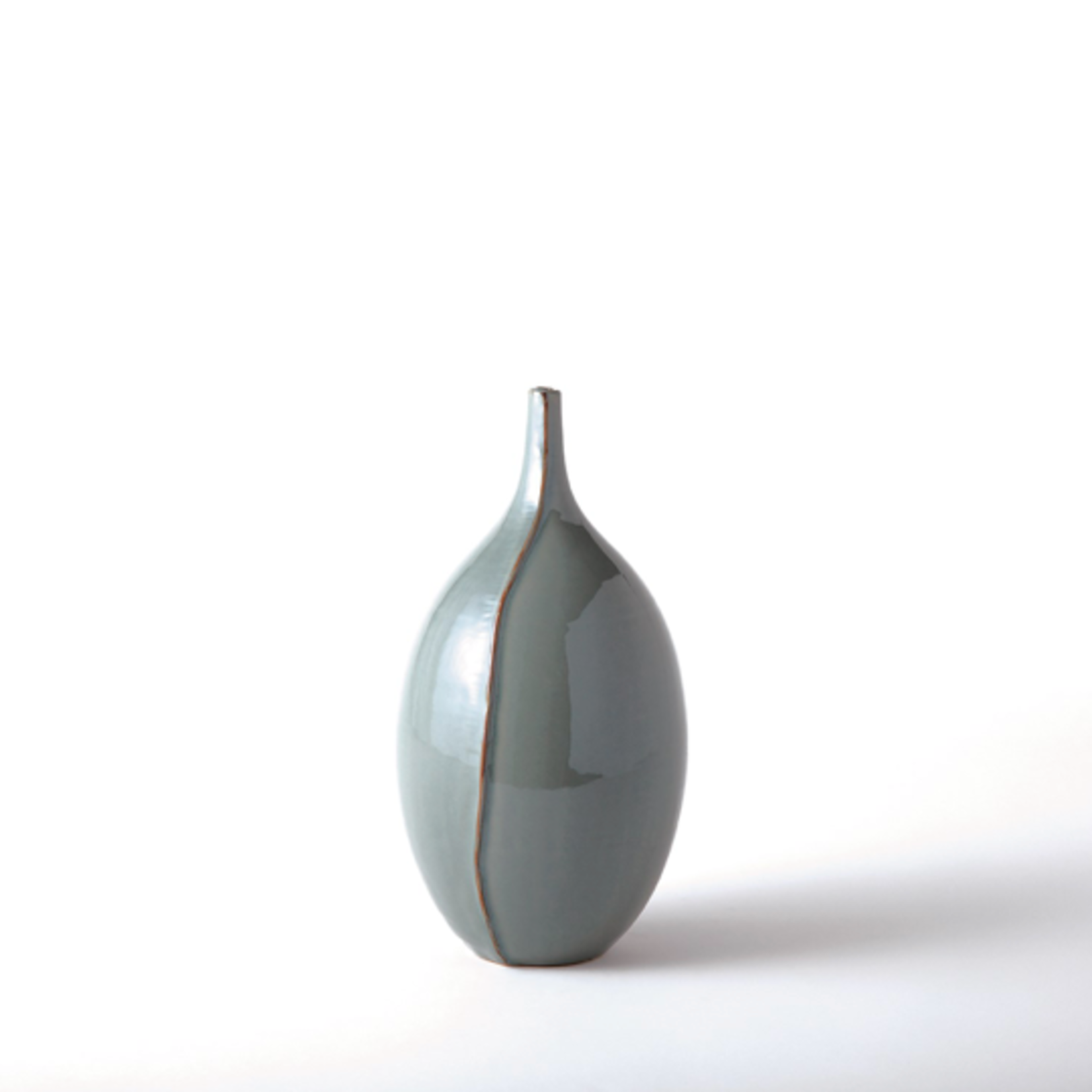 Outside The Box 16" Milo Blue Bulbous Vase