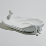 Outside The Box 17" La Femme Baignoire White Stone Sculpture