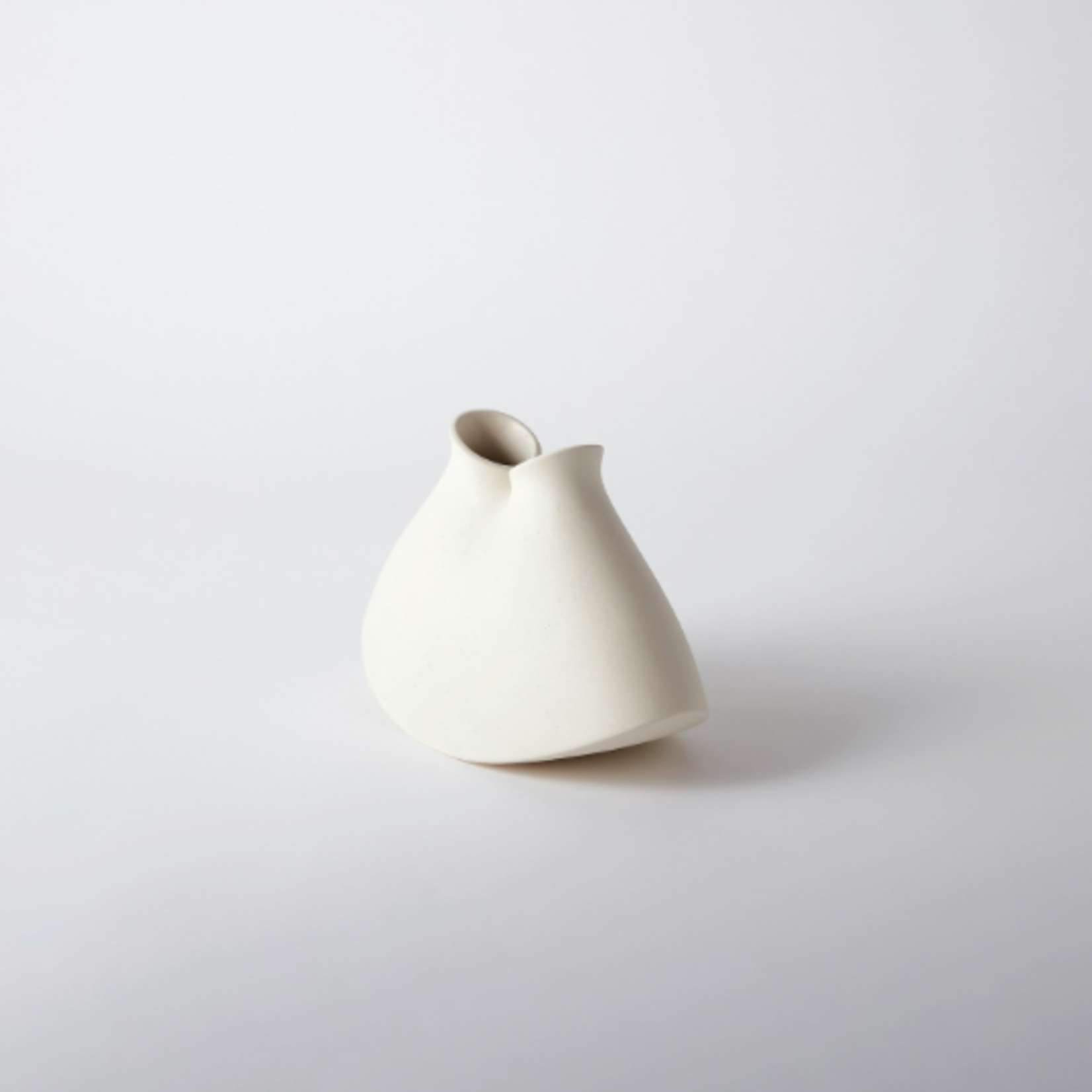 Outside The Box 9" Under The Sea Rustic White Ceramic Vase