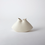Outside The Box 9" Under The Sea Rustic White Ceramic Vase