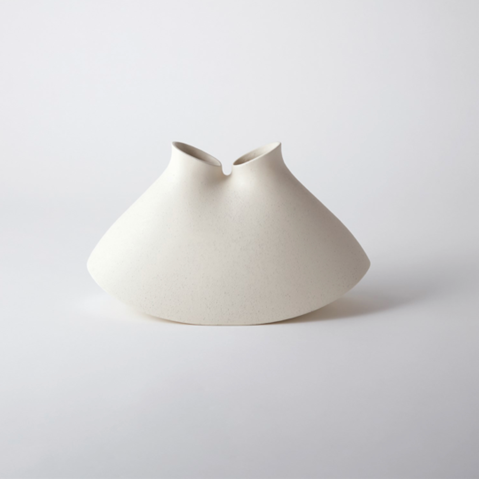 Outside The Box 10" Under The Sea Rustic White Ceramic Vase