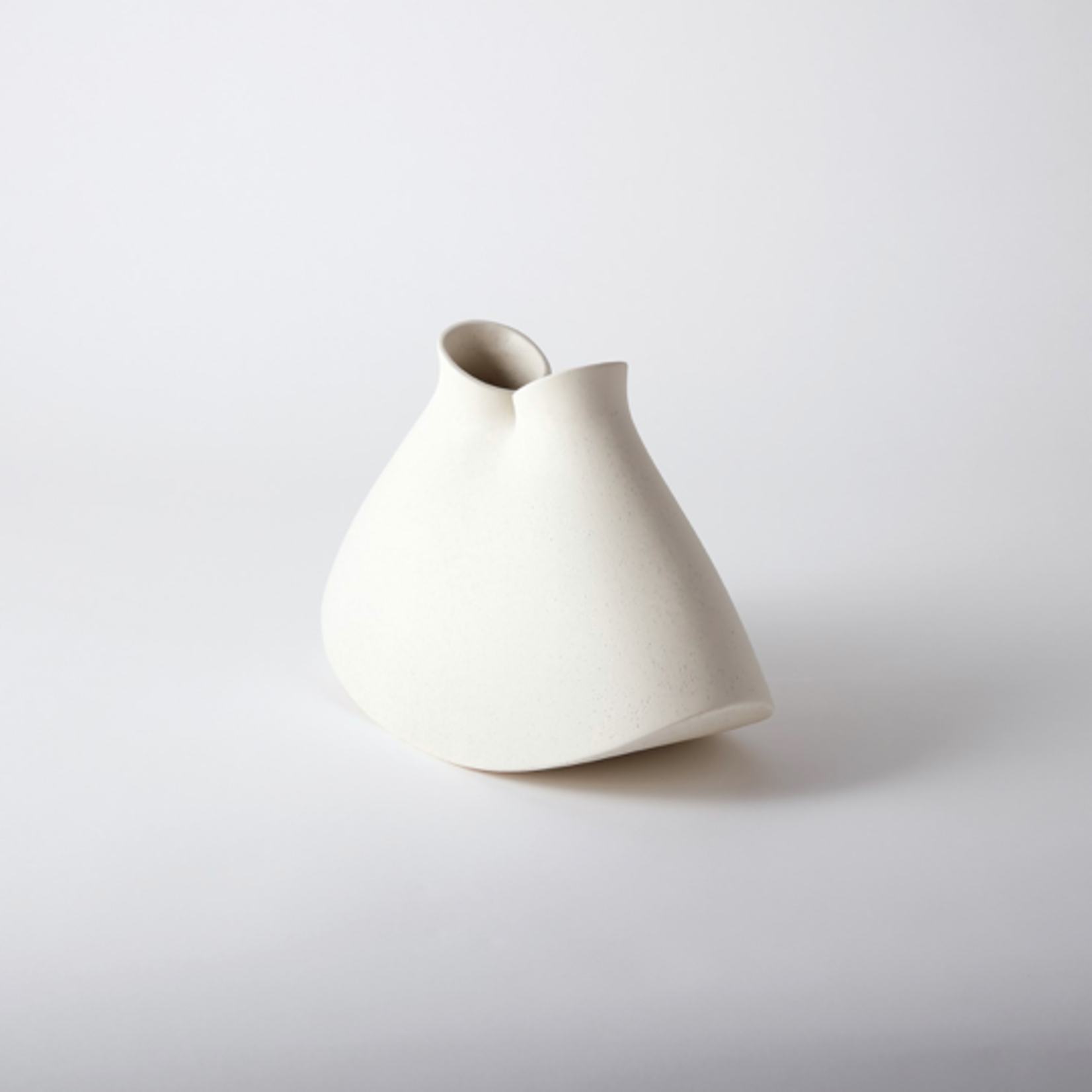 Outside The Box 10" Under The Sea Rustic White Ceramic Vase