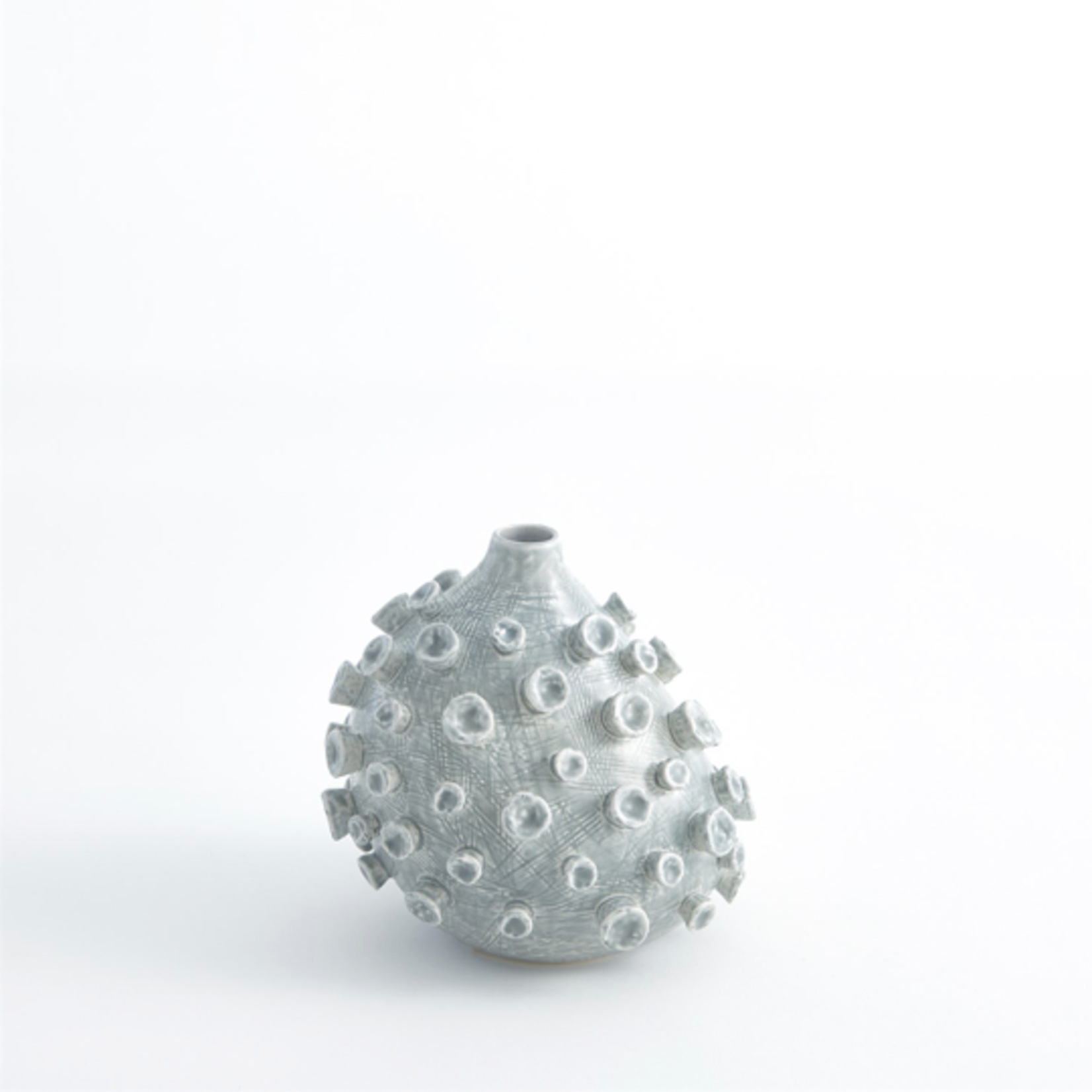 Outside The Box 7" Sea Coral Blue & Green Glazed Ceramic Vase