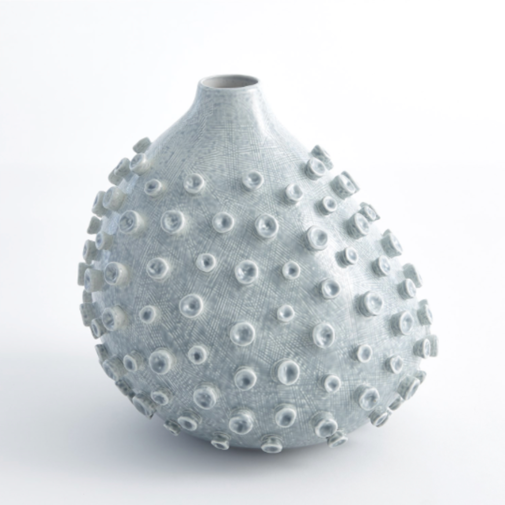 Outside The Box 12" Sea Coral Blue & Green Glazed Ceramic Vase