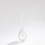 Outside The Box 19" Curvature Frosted White Hand Blown Sculpture