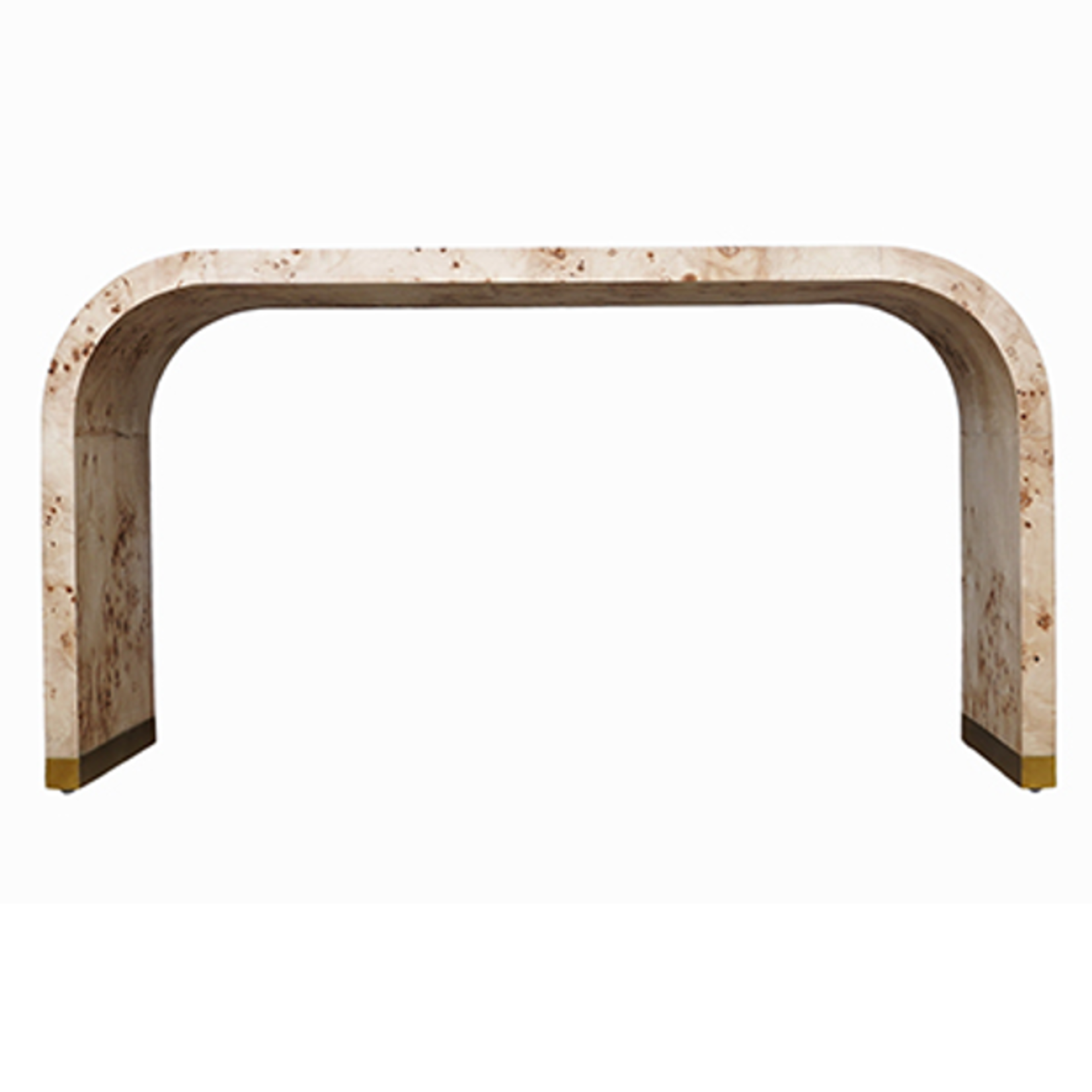 Outside The Box 60x14x32 Mapa Burl  Wood Hand Made Console Table