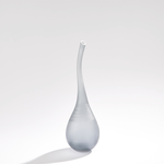 Outside The Box 19" Curvature Frosted Gray Hand Blown Sculpture