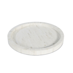 Outside The Box 16" Regina Andrew Capri White Bone Inlay Round Tray