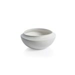 Outside The Box 8" Azure Coast Matte White Ceramic Bowl