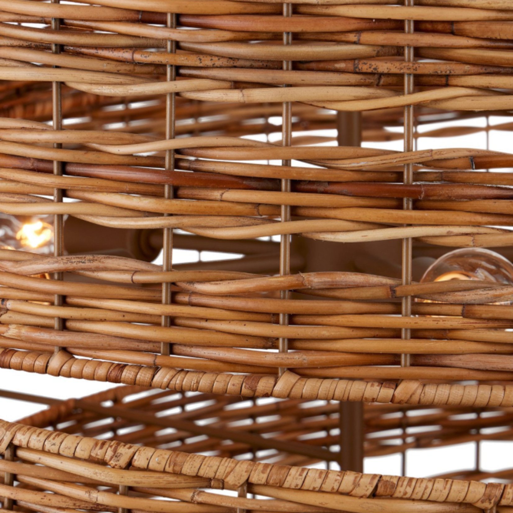 Outside The Box 37" Currey & Company Saisei Natural Rattan Chandelier