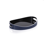 Outside The Box 16' Noir Marine Lacquered Oval Serving Tray