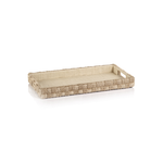Outside The Box 20x10 Abaca Natural Rope Rectangular Service Tray