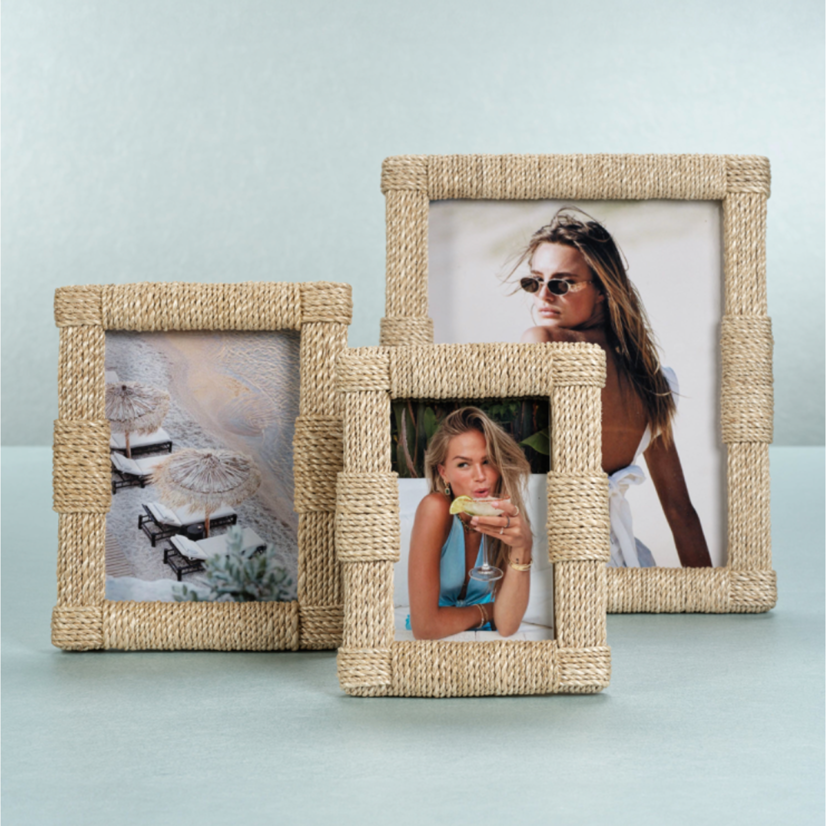 Outside The Box 5x7 Natural Abaca Rope Photo Frame