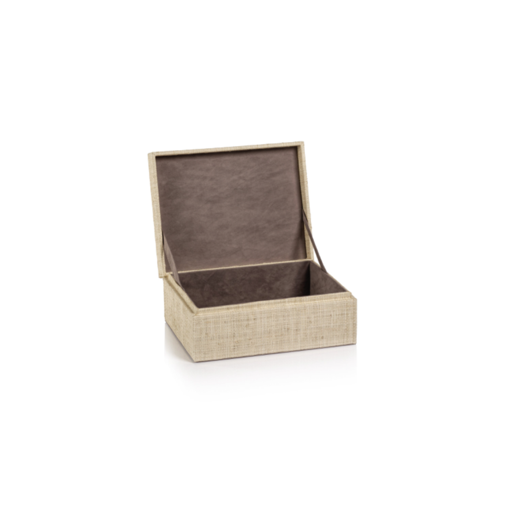 Outside The Box 9x7 La Bocca Natural Woven Raffia Decorative Box