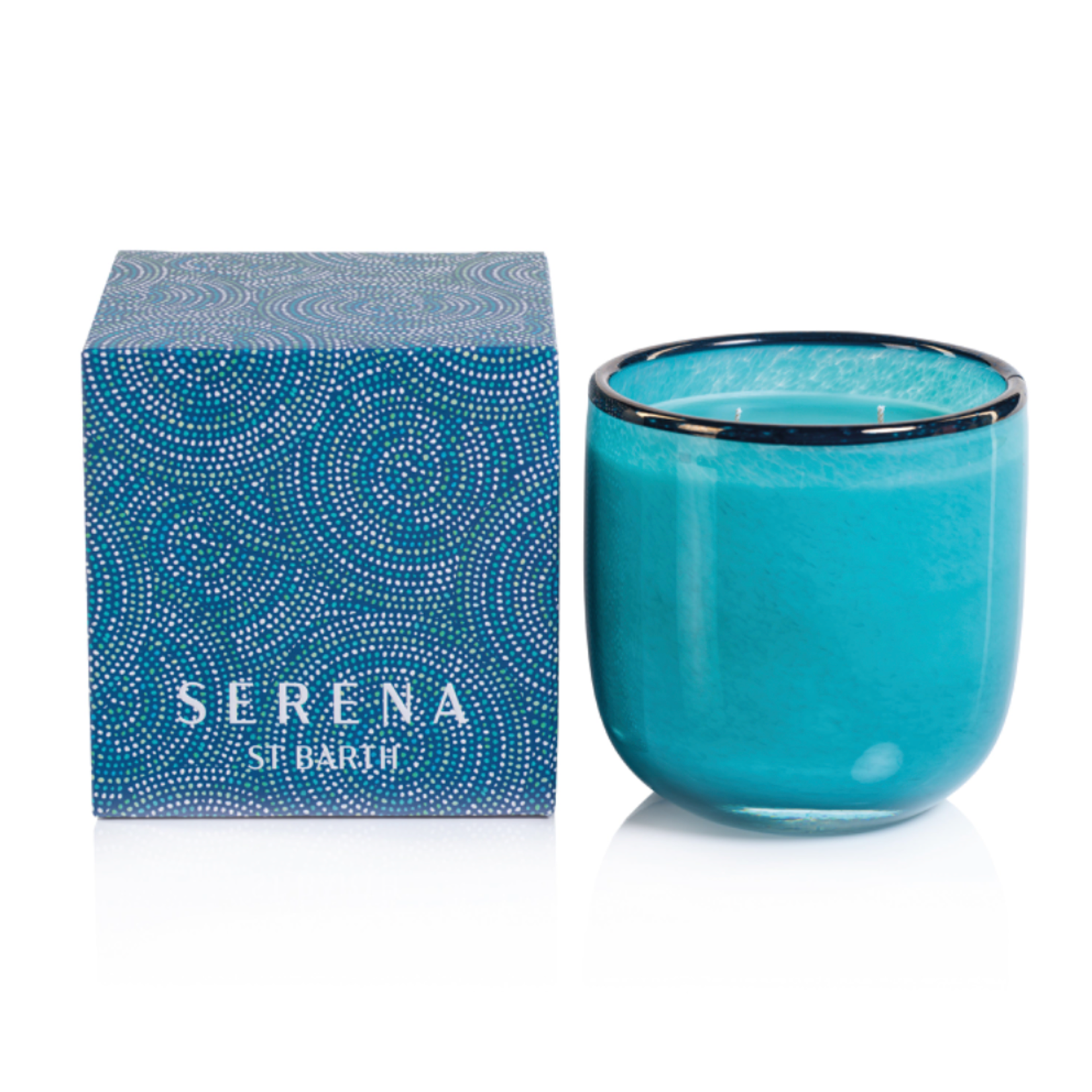Outside The Box 14.5 oz. Serena St. Barth 2 Wick Candle In Aqua Palm