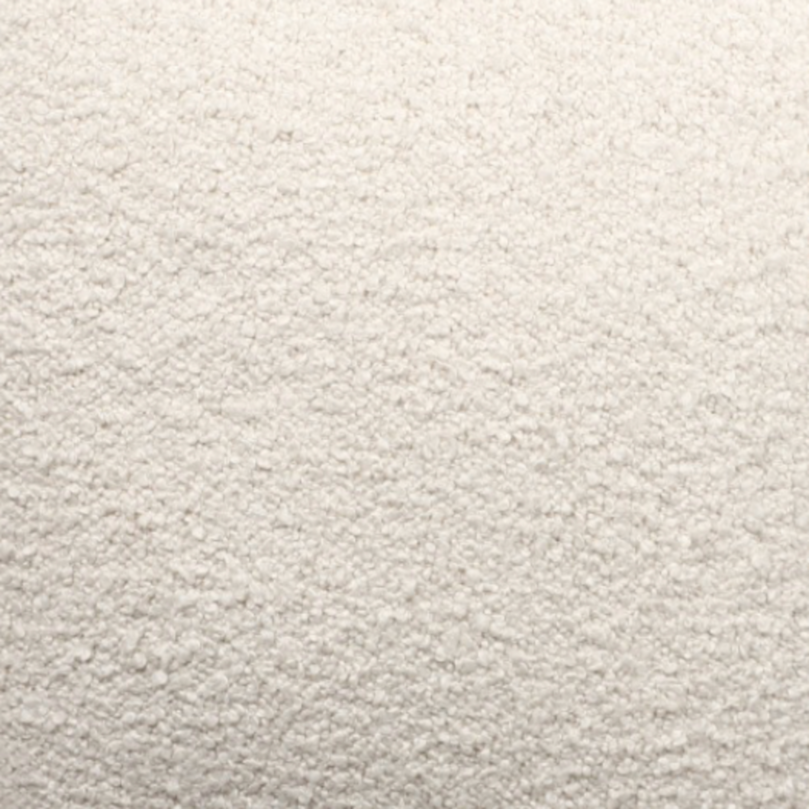 Outside The Box 18x18 Ivory Boucle Hand Made Square Ottoman / Pouf