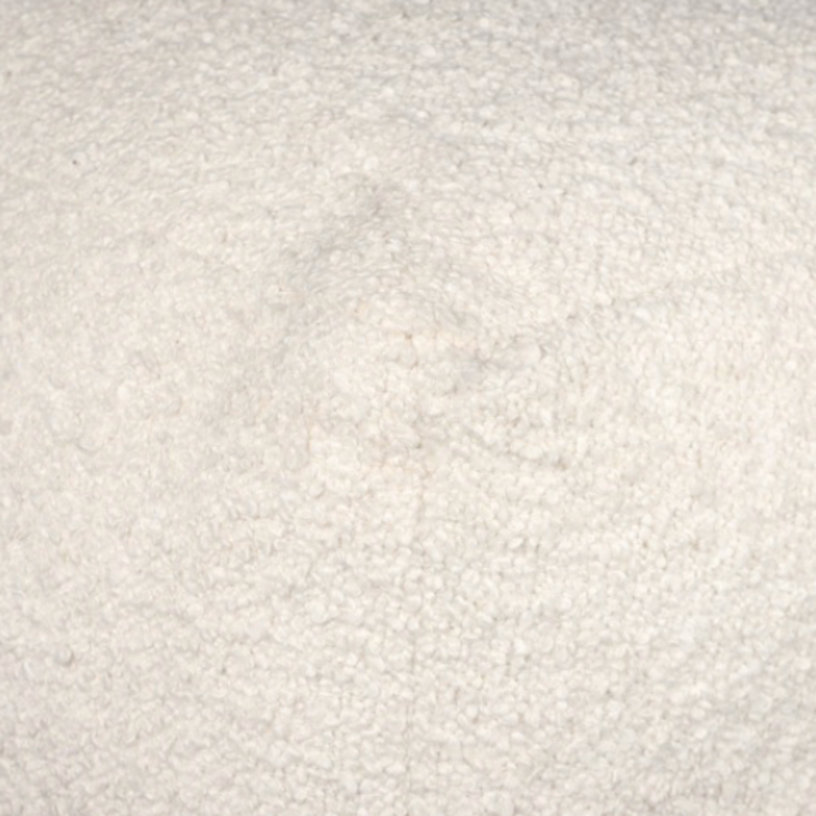 Outside The Box 18x18 Ivory Boucle Hand Made Square Ottoman / Pouf