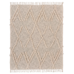 Outside The Box 50x60 Natural Hand Woven 100% Cotton Throw - 81190