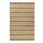 Outside The Box 9' x 12' Natural Fiber Hand-Woven Jute /Cotton Blend Area Rug In Spa Blue - 82490