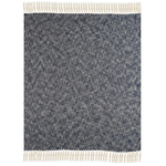 Outside The Box 50x60 Navy Distressed Hand Woven 100% Cotton Throw - 80266