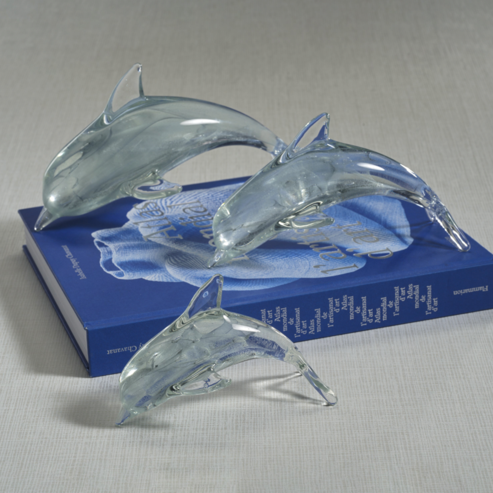 Outside The Box 8" Marinella Dolphin Glass Sculpture