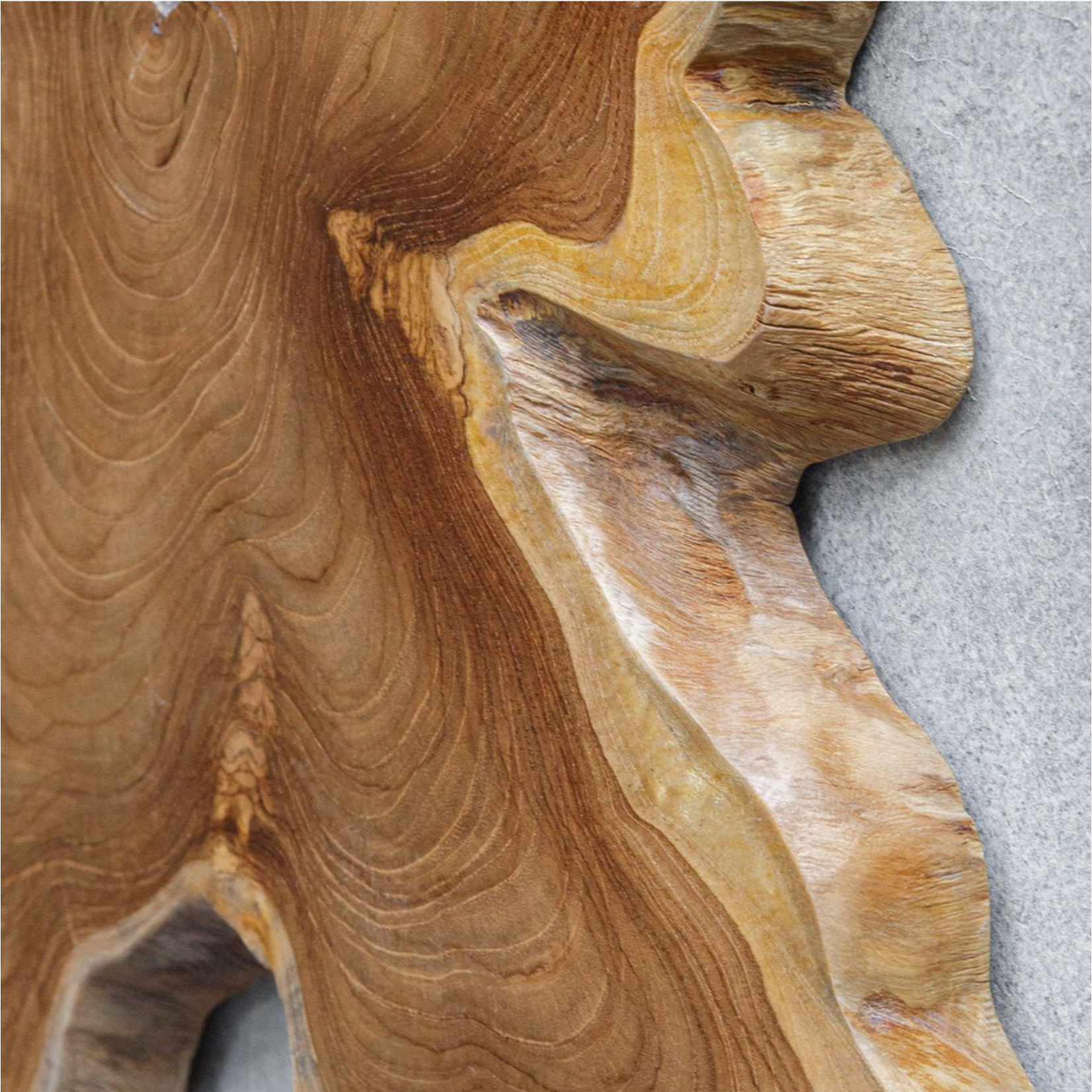 Outside The Box Set Of 9 Uttermost Tahati Honey Stain Natural Teak Wood Wall Art