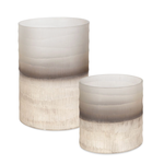 Outside The Box 13" & 9" Ombra Neutral Horizon Glass Vases