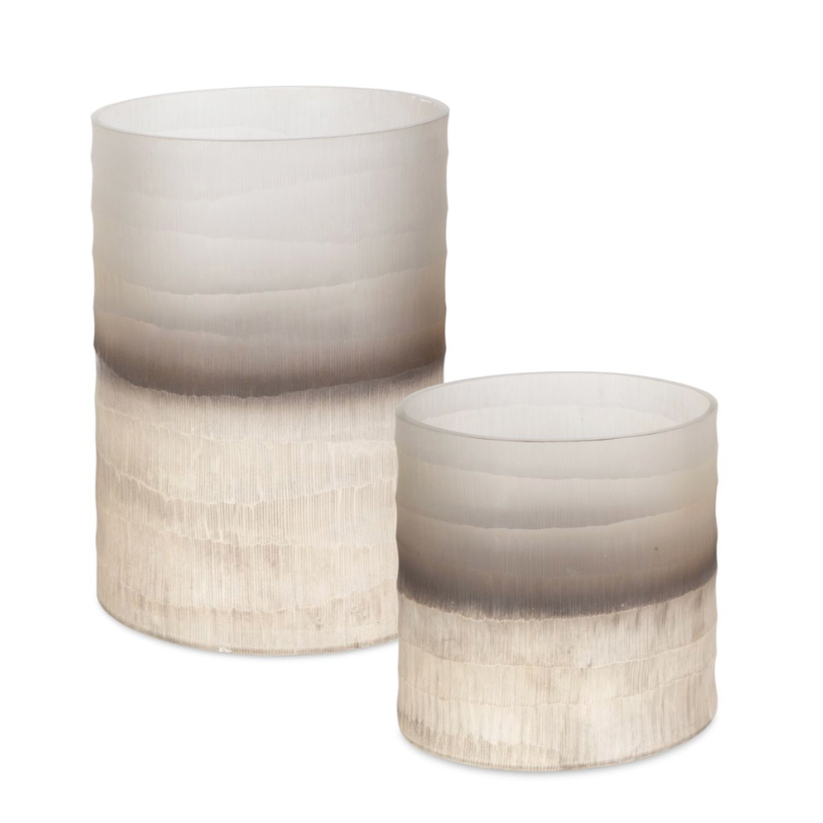 Outside The Box 13" & 9" Ombra Neutral Horizon Glass Vases